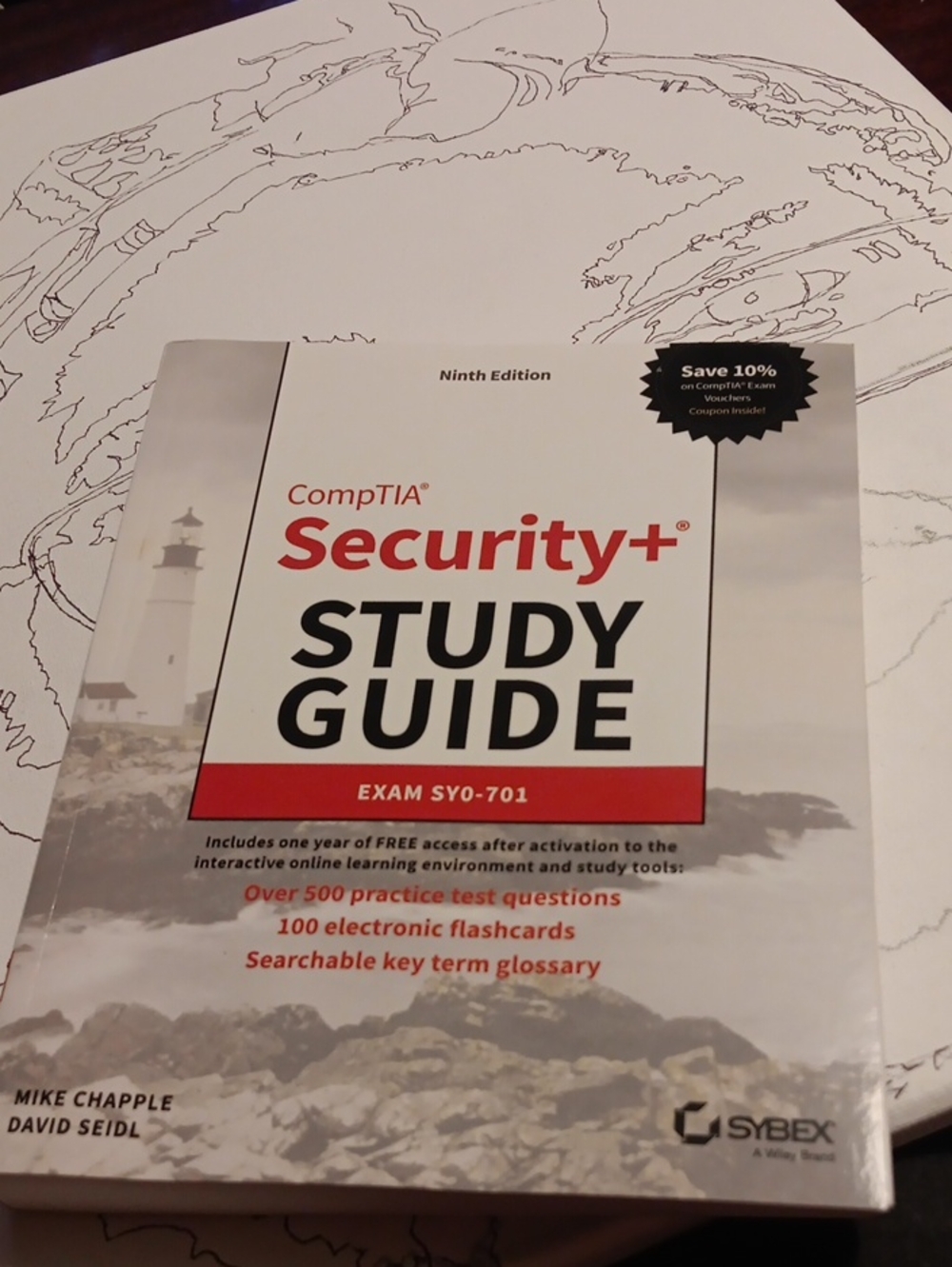 CompTIA Security+ Study Guide Notebook β Red & White Cover